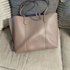 Tory Burch Taupe Leather Tote